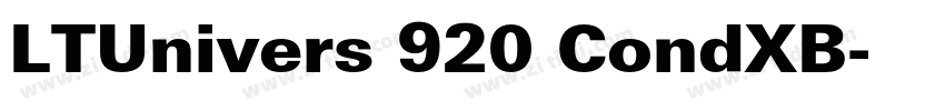 LTUnivers 920 CondXB字体转换